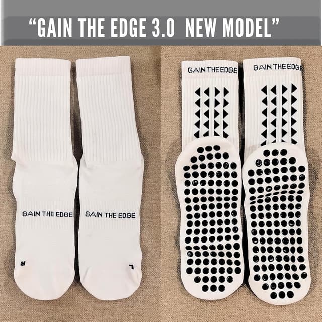Detalle de Gain The Edge Football Grip Socks 3.0 (Non-Slip) – 2pc and 4pc sets
