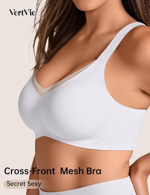 Detalle 2 de Vertvie Wireless Bra Supportive Full Coverage 🩲