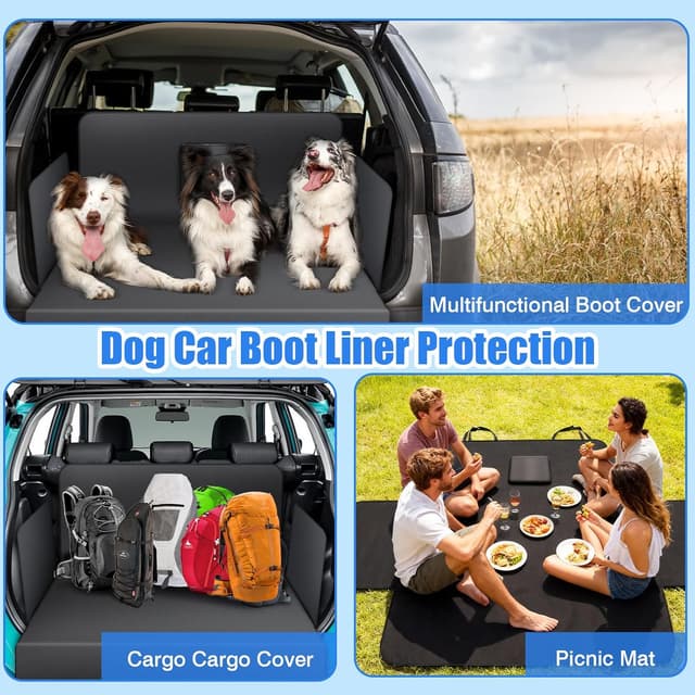 Thumbnail 6 de AiQInu Protection Coffre Voiture Chien 184x105cm