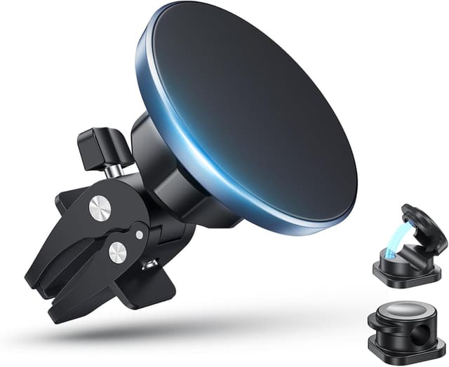 Detalle de Seadmit Magnet Handyhalterung fürs Auto mit 16 starken Magneten und 360° Drehung (für Mag-Safe iPhone)