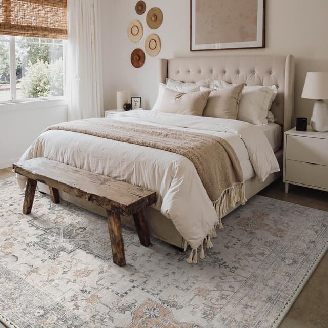 Thumbnail 2 de GENIMO 5 x 7 ft washable non-slip area rug 🏡