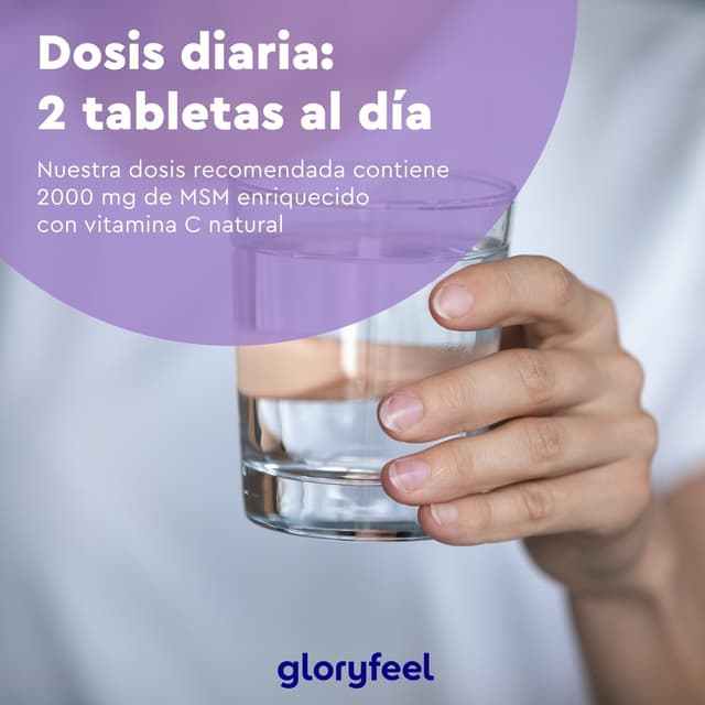 Thumbnail 6 de MSM 2000mg + Vitamina C Natural 🌿 - 365 Tabletas Saludables