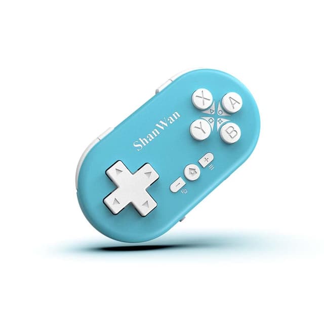 Detalle de ShanWan Bluetooth-Gamepad Mini-Wireless-Controller (für Switch, Windows, Android, iOS & PS4) – Blau