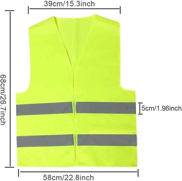 Detalle 2 de BUZIFU reflective safety vest 5 cm