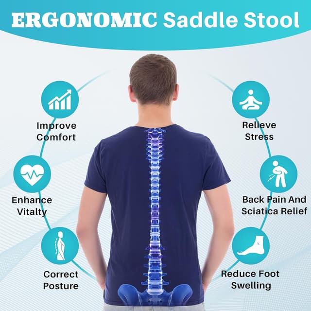 Thumbnail 4 de YEEZEE Saddle Stool Ergonomic 19–24.5