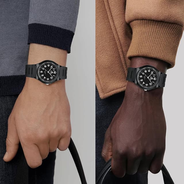 Thumbnail 6 de LN LENQIN men’s analog quartz watch with silicone strap – 30M waterproof fashion casual