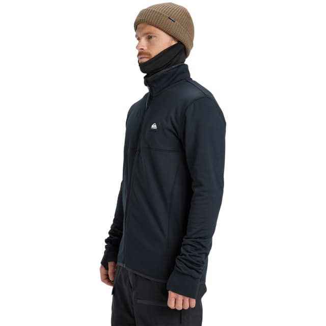 Detalle de Quiksilver Steep Point: forro polar de hombre con Warmflight y cremaller a
