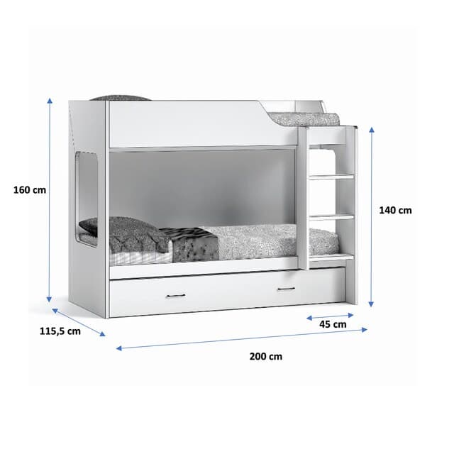 Detalle de El Corte Inglés Noel litera nido 190x90 cm