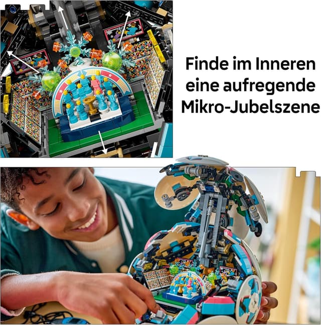 Detalle 2 de LEGO Editions 43019 Fußball 3D-Modellbau mit Miniaturstadion und interaktiver Jubelszene