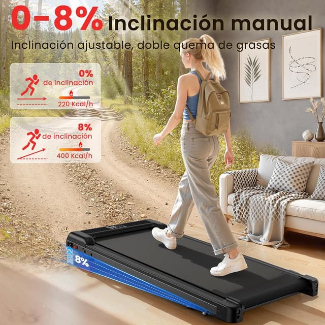 Detalle 2 de Cinta de Correr 3 en 1 2,5 CV 8 km/h