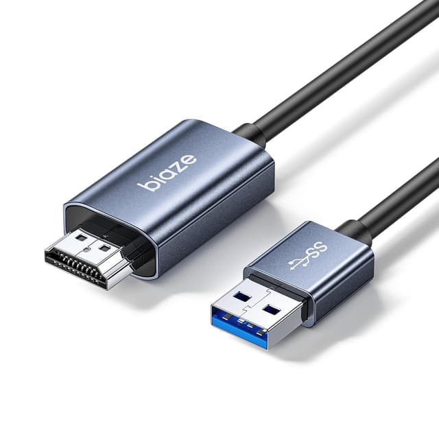 Detalle de biaze ZH213 USB‑auf‑HDMI Adapterkabel 1 m, 1080p 60Hz