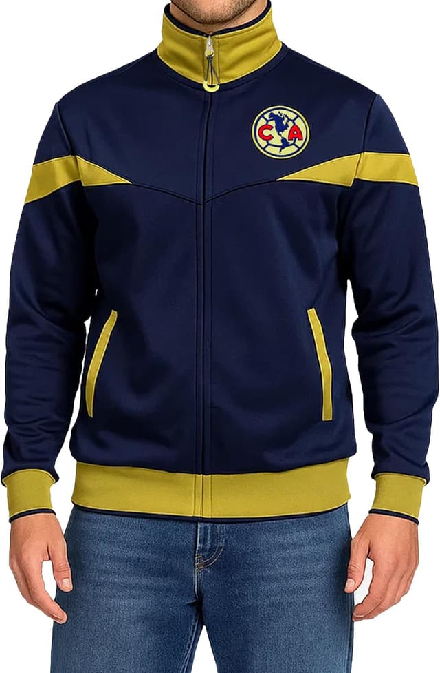 Detalle de Icon Sports Officially Licensed Club América Soccer Track Jacket (Unisex Adult)