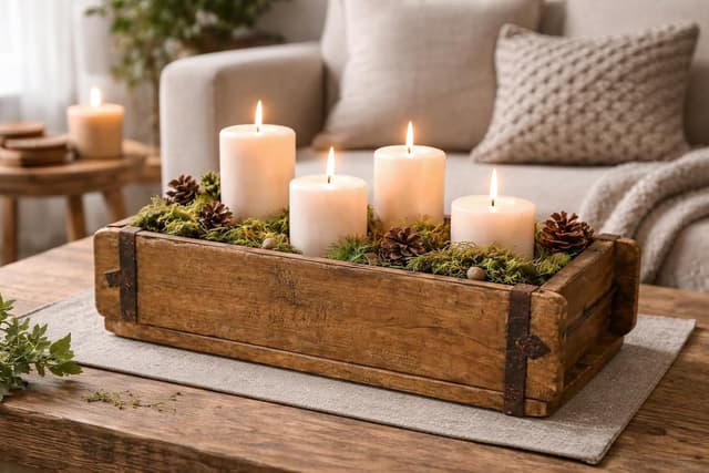 Thumbnail 6 de MC-Trend 2er-Set Ziegelsteinform aus Holz mit Metallbeschlägen – rustikale Blumenkiste im Vintage-Look, jedes Stück ein Unikat