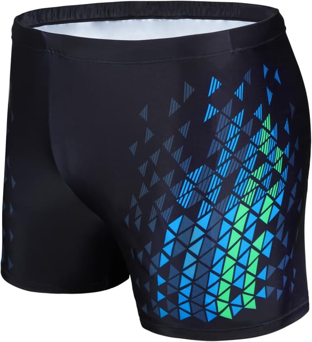 Detalle de AMZSPORT Quick Dry Swimming Trunks for Men – Hydrophobic, Chlorine Resistant Board Swimwear