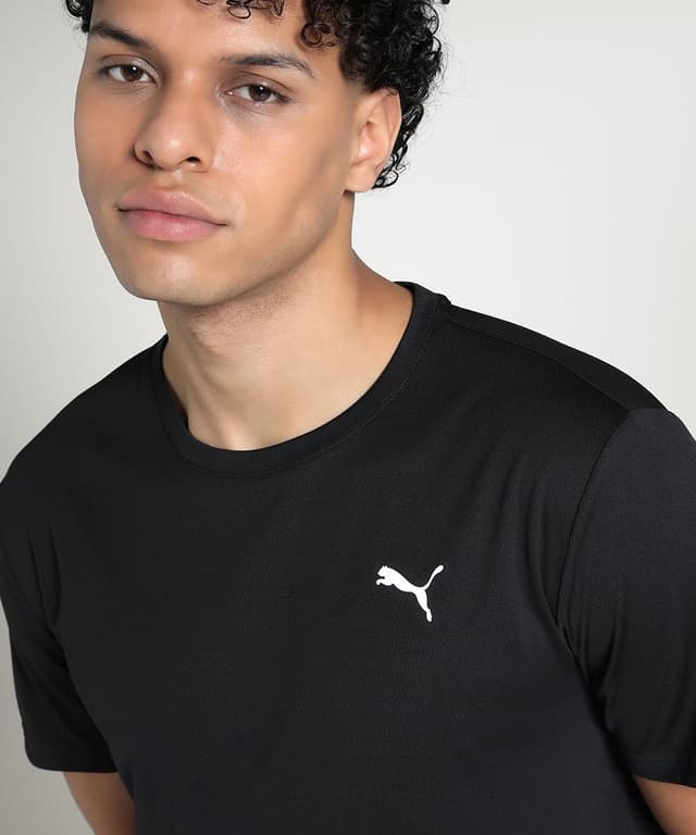 Detalle de PUMA M Tad Essential Poly Texture Tee – T-shirt mixte à coupe classique (lot de 1)