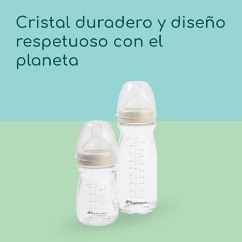 Detalle de Bebeconfort Physio Air Care, biberons verre anti colique 0+ mois, 4 pièces ⚙