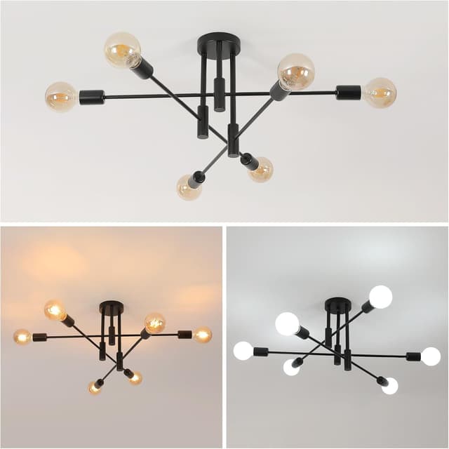 Thumbnail 5 de Comely Lamparas de Techo Industrial Vintage 72 cm