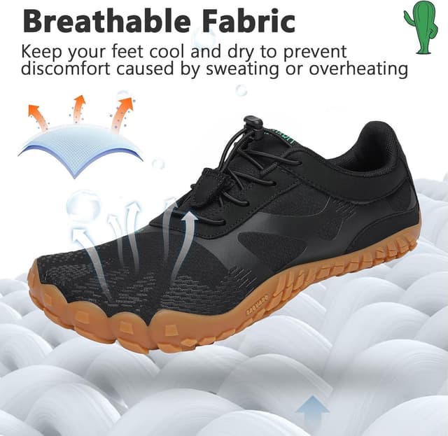 Detalle de SAGUARO Barfußschuhe unisex: leichte, rutschfeste Trekkingschuhe für Indoor & Outdoor