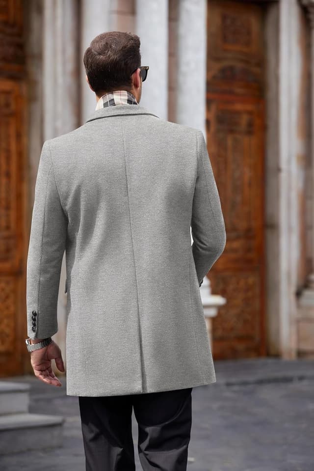 Thumbnail 5 de COOFANDY Wool Coat with Detachable Scarf ⚙