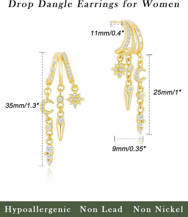Thumbnail 2 de HANLI Ohrringe Creolen mit 925 Silber