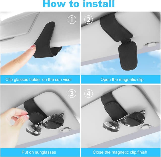 Thumbnail 5 de TCJJ Sunglasses Holder for Car Visor