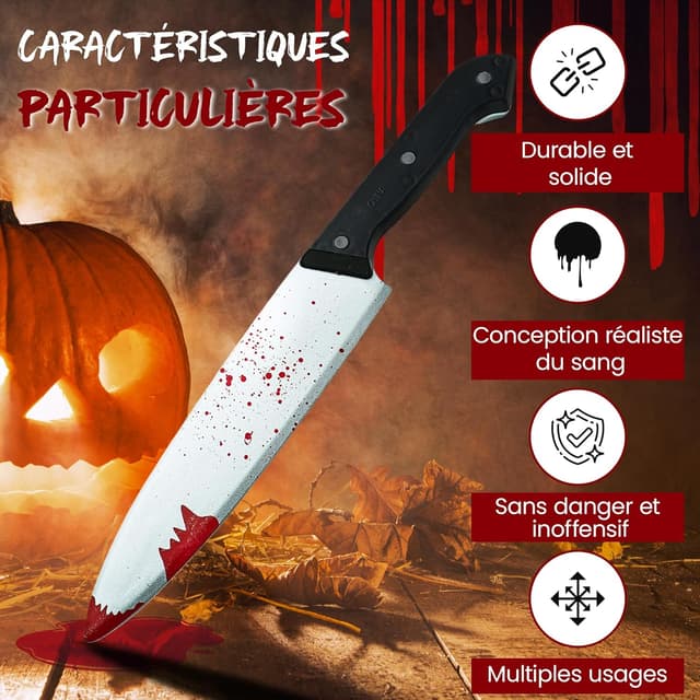 Detalle 2 de REDSTAR FANCY DRESS couteau Halloween 30 cm