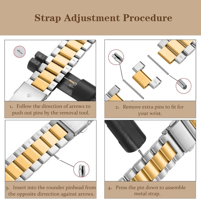 Detalle 2 de MaEiol Metal Strap for Apple Watch 41mm