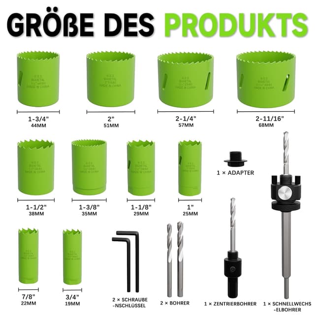 Thumbnail 1 de METOTY Bi-Metall-Lochsäge 19–68mm