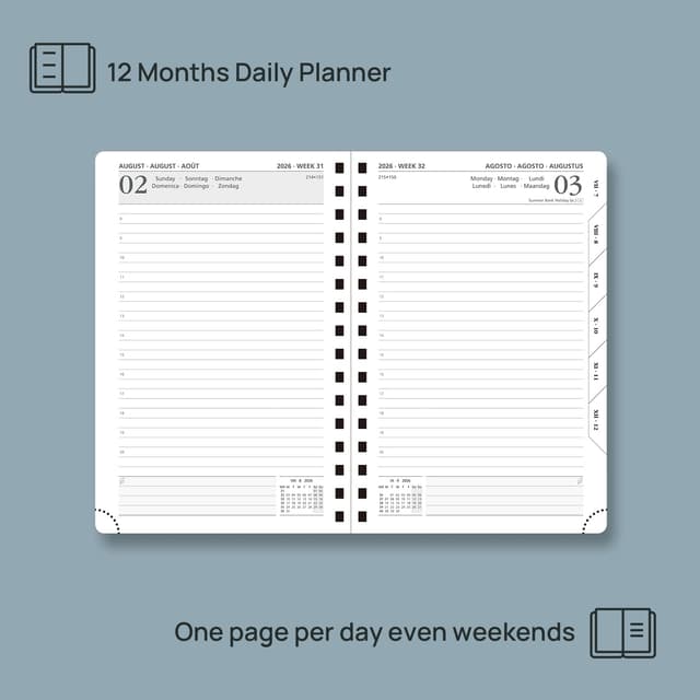 Thumbnail 2 de POPRUN Agenda 2026 Giornaliera Rosa Chiaro
