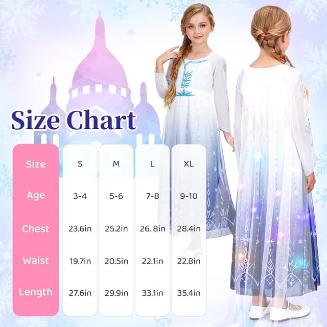 Thumbnail 4 de Meland Princess Dress Light Up Girls 3–10