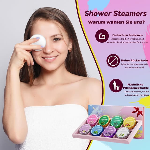 Thumbnail 4 de Duschbomben Geschenkset – Duschdampfer Aromatherapie