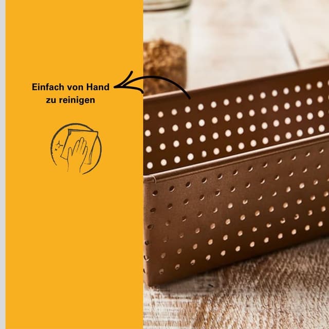 Detalle 2 de Birkmann Laib & Seel 210516 : moule à pain perforé en acier carbone antiadhésif (25 cm)