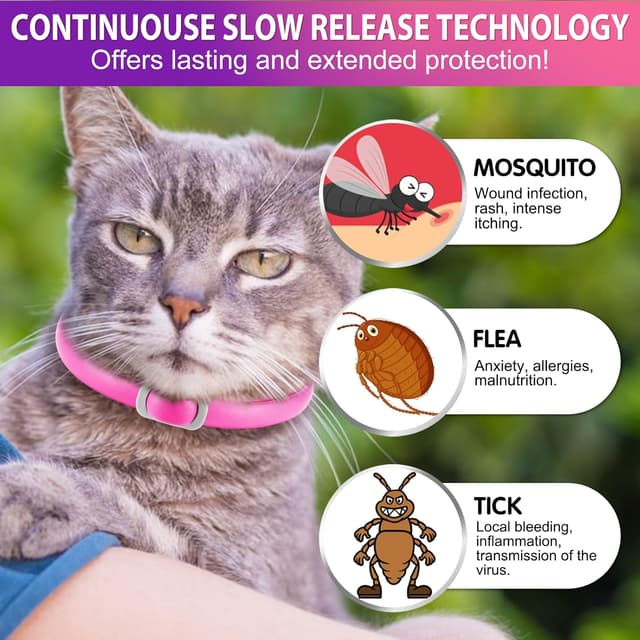 Detalle 2 de Zecken-Flohband Katze 24 Monate Schutz