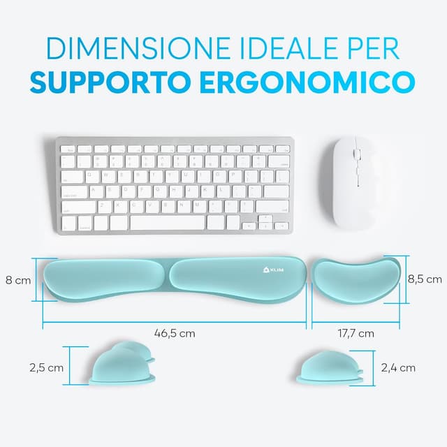 Thumbnail 6 de KLIM Wrist Rest set poggiapolsi per tastiera e mouse 🖱