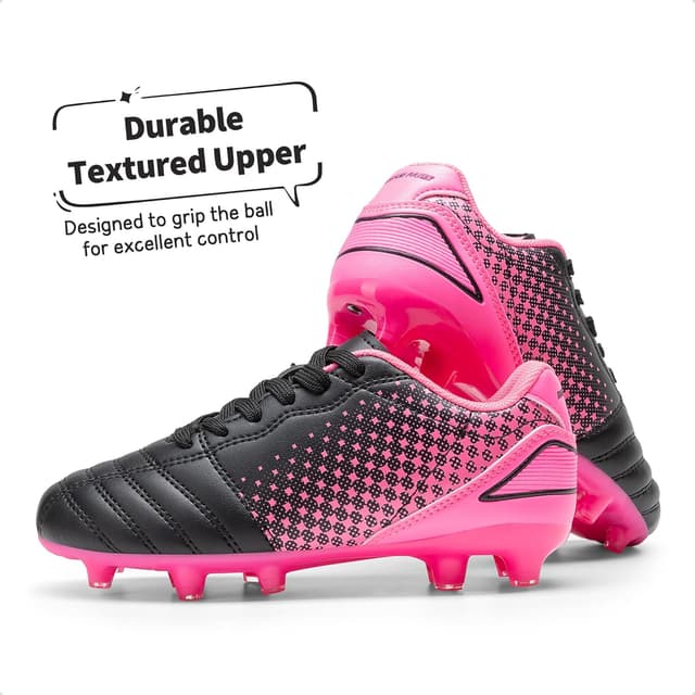 Detalle de DREAM PAIRS Boys & Girls Outdoor Sport Football Shoes Soccer Cleats (Little/Big Kid)