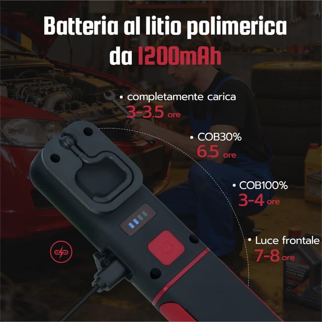 Thumbnail 6 de Wigearss Torcia Ricaricabile 1200mAh 🔦