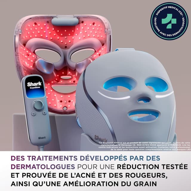 Detalle 2 de Shark CryoGlow Masque LED