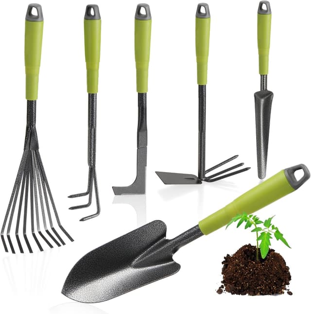 Imagen de COM-FOUR Juego de Herramientas jardín 6 piezas 🌱 en OfertitasTOP