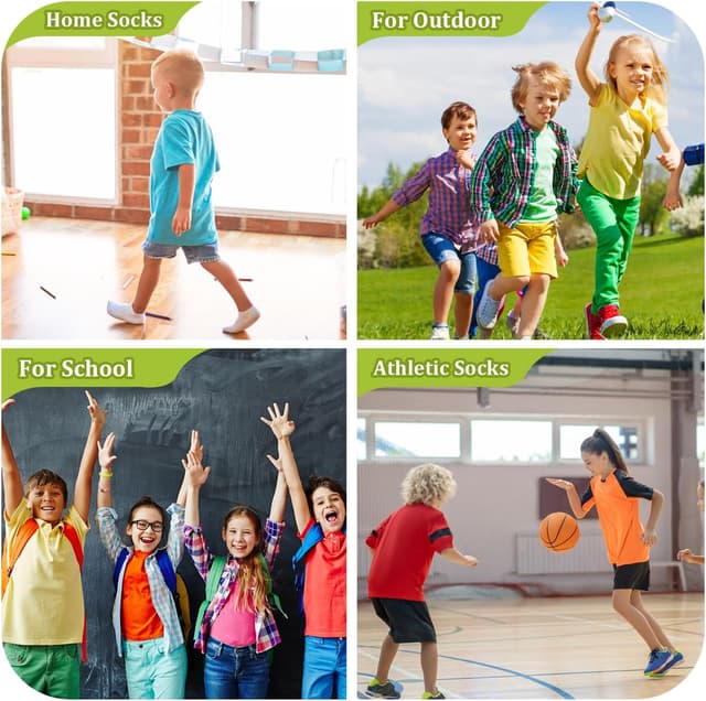 Thumbnail 2 de GENTABY Kids Trainer Socks 30 pairs