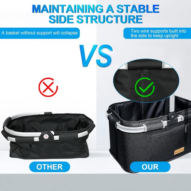 Detalle 2 de ABIUBIU 35L Einkaufskorb faltbar
