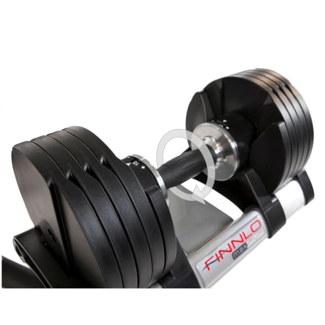 Detalle de Hammer Smartlock 2x20 kg — set de mancuernas con soporte 🏋