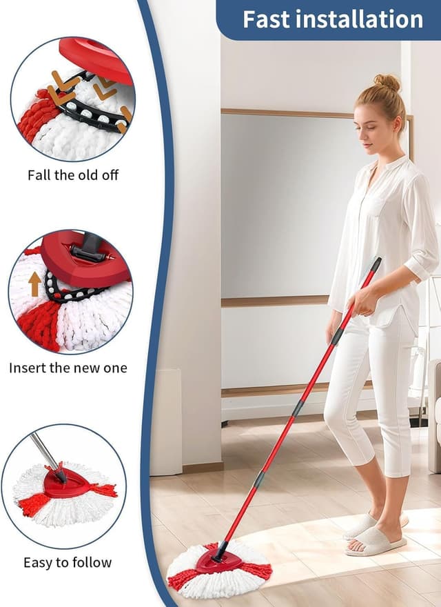 Thumbnail 3 de XINSHIKEJI 3-Pack Mop Heads for Vileda