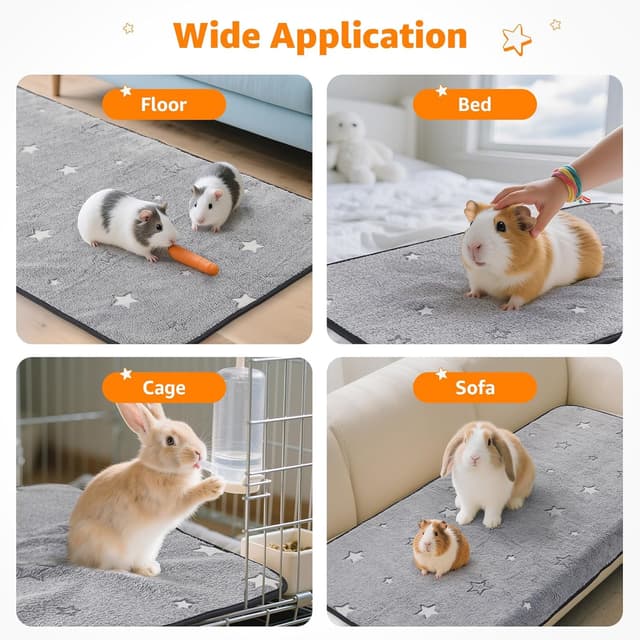 Thumbnail 6 de PICK FOR LIFE 40 x 60 cm fleece guinea pig liner 🐹