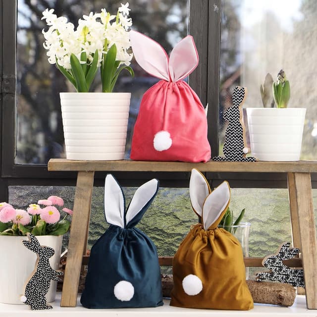 Detalle 1 de Papierdrachen 4 Oster Säckchen im Set