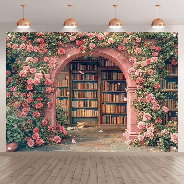 Detalle 2 de Luminora 7x5ft Spring Floral Wall Arch Backdrop 🎉