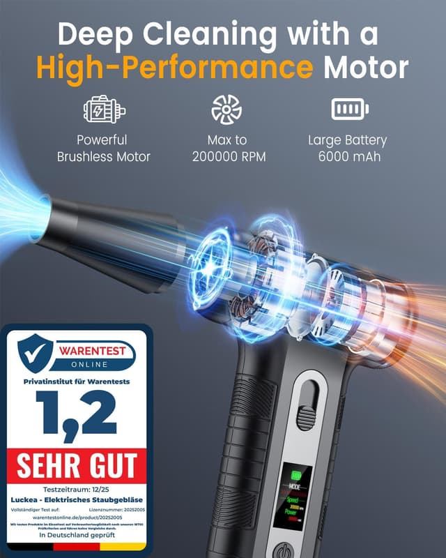 Thumbnail 2 de Air Duster W06 6000 mAh souffleur compact