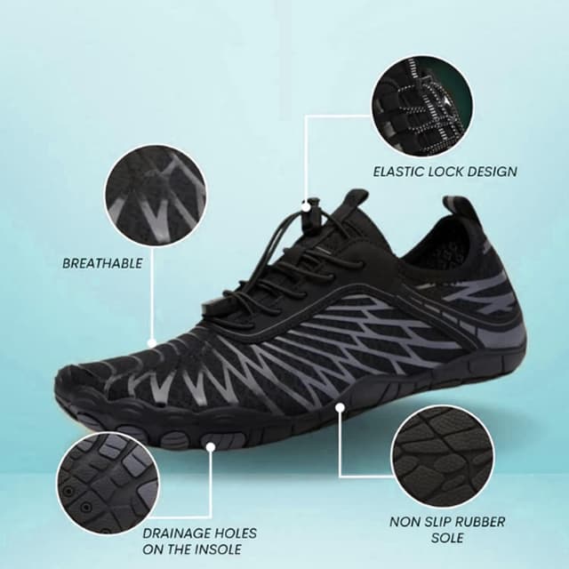 Detalle de EWUHA Barefoot Shoes Wide Toe Box Water & Hiking Footwear (Unisex)