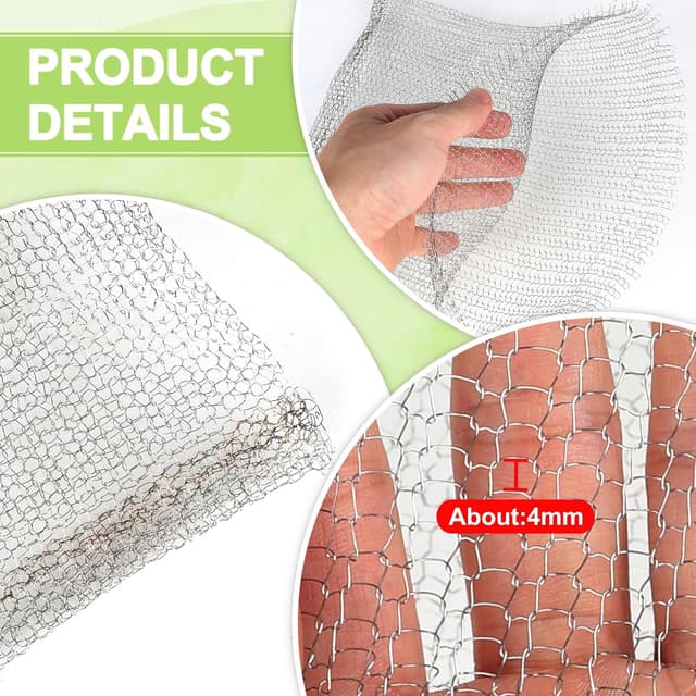 Detalle 2 de efuturetime EFUTURETIME Wurzelschutzkörbe aus Edelstahl (8 Stück) gegen Wühlmäuse und Nagetiere