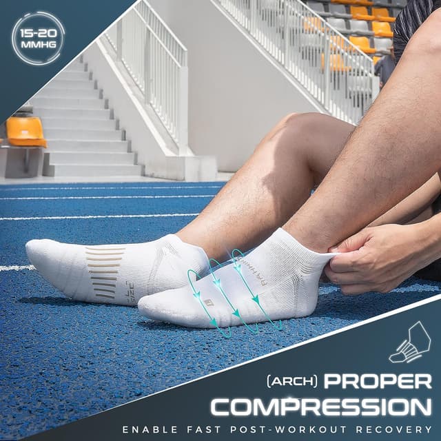 Detalle 2 de Rahhint Compressione Coolmax 3 paia calze running