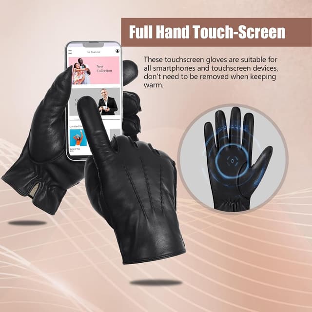 Thumbnail 3 de GSG SINCE 1998 Gants cuir hiver